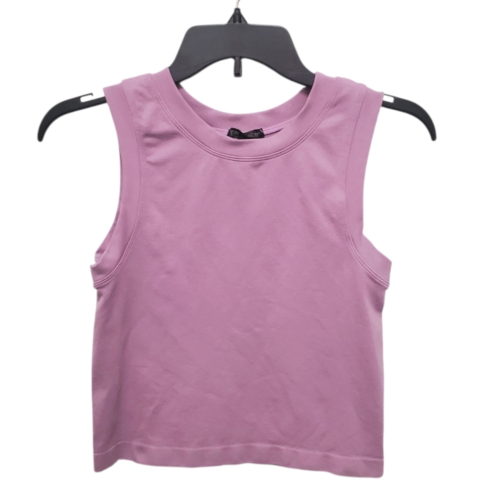 Mm Mm Mm Moa Moa Seamless Crop Tank Top - Purple, One Size